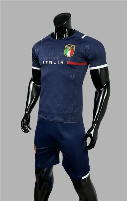 Áo Bóng Đá Đội Tuyển Ý World Cup Xanh Đen Sân Nhà  2021-2022